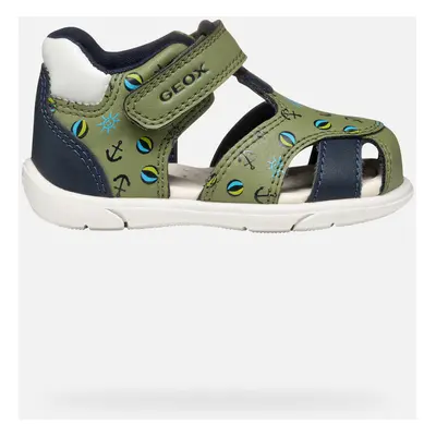 GEOX Sandal Zapito Baby Boy Pistachio/navy, Size: