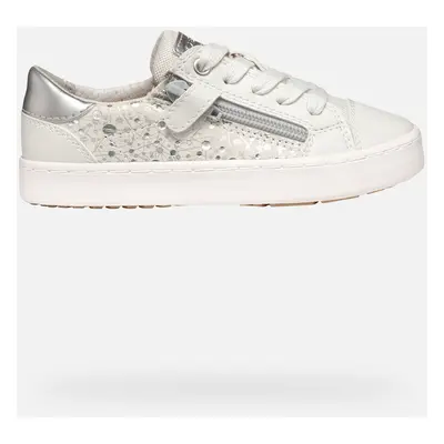 GEOX Kilwi Girl Off White/silver, Size: