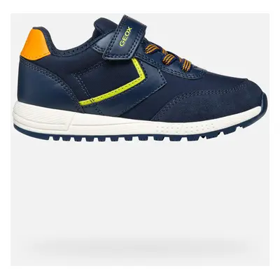 GEOX Alben Boy Navy/lime Green, Size: