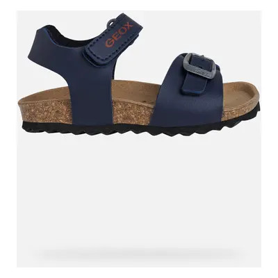 GEOX Sandal Chalki Baby Navy/dark Red, Size: