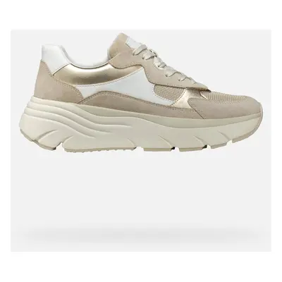 GEOX Diamanta Woman White/light Taupe, Size: