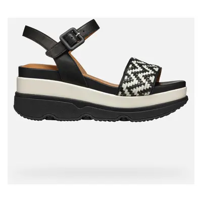 GEOX Gardenia Woman Black/papyrus, Size: