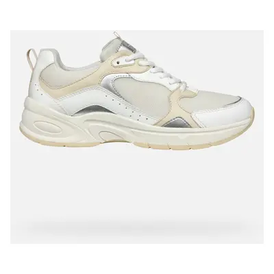 GEOX Zarvia Woman White/papyrus, Size: