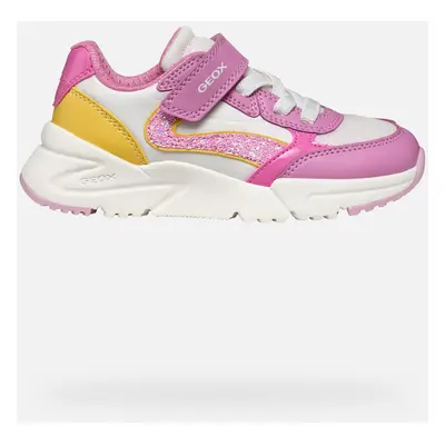 GEOX Loftus Girl Dark Pink/yellow, Size: