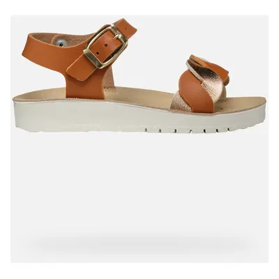 GEOX Sandal Costarei Girl Biscuit/rose Gold, Size: