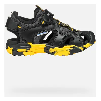 GEOX Borealis Boy Black/yellow, Size: