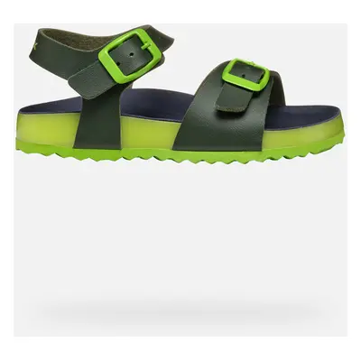 GEOX Ghita Junior Dark Green/lime, Size: