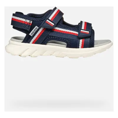 GEOX Sandal Airadyum Boy Navy/red, Size: