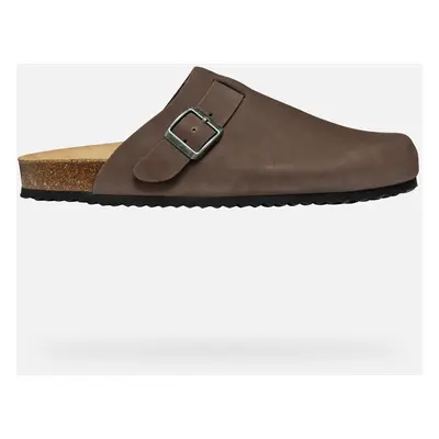 GEOX Sandal Ghita Man Dark Coffee, Size: