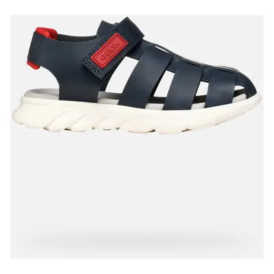 GEOX Sandal Airadyum Boy Navy/red, Size: