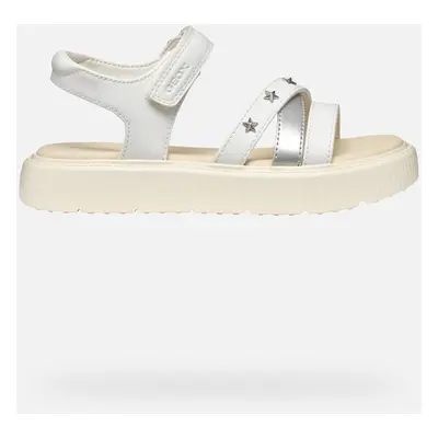 GEOX Sandal Kodette Girl White/silver, Size: