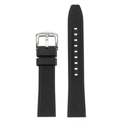 Mercury Black Rubber Strap (20mm)