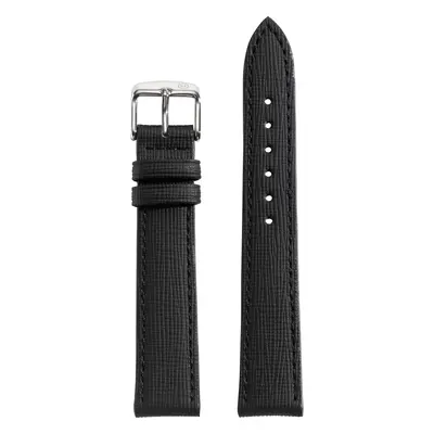 Embossed Grain Black Vegan Strap (18mm)