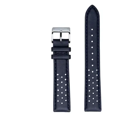 Navy Perforated Leather (20mm)