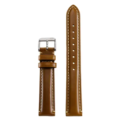 Padded Brown Leather Strap (18mm)