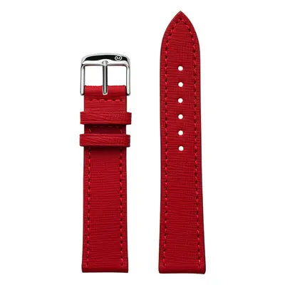 Embossed Grain Red Vegan Strap (20mm)