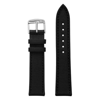 Embossed Grain Black Vegan Strap (20mm)