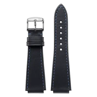 Notched Navy Leather Strap (20mm)