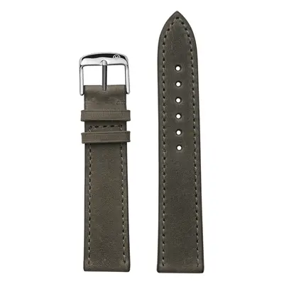 Italian Monteverdi Grey Thor Leather Strap (20mm)