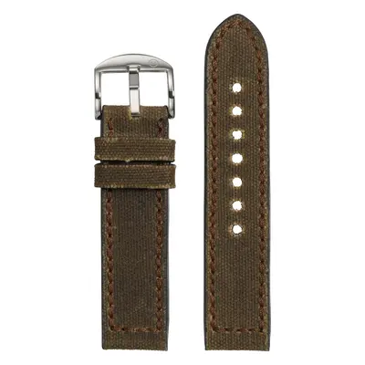 Worn Olive Canvas Strap (22mm)