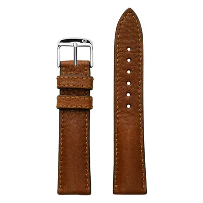 Organic Padded Cognac Leather Strap (20mm)