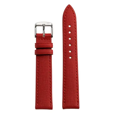 Embossed Grain Red Vegan Strap (18mm)