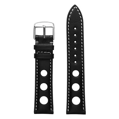 Black Rally Leather Strap (20mm)