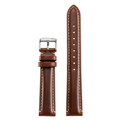 Padded Cognac Leather Strap (18mm)