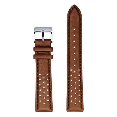 Brown Perforated Leather (22mm)