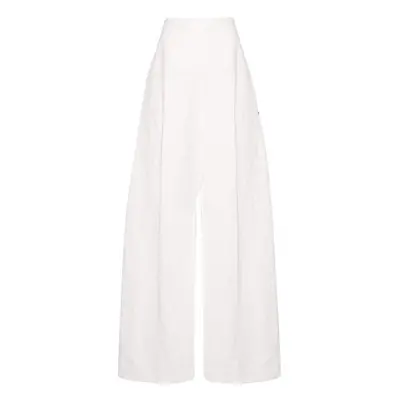 SPORTMAX - Linen And Cotton Blend Trousers