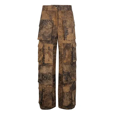 FERMAS.CLUB - Leather Cargo Trousers