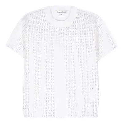 JUNYA WATANABE - Opne-knit Crewneck T-shirt