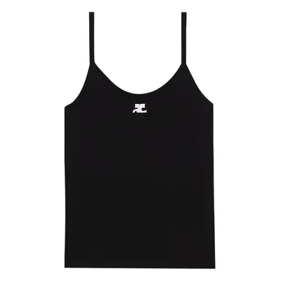 COURRÈGES - Logo Ribbed Tank Top