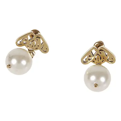 ALEXANDER MCQUEEN - Seal Logo Pearl Earrings