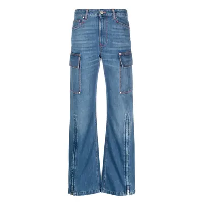 STELLA MCCARTNEY - Zip Cargo Denim Jeans