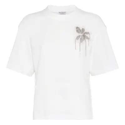 BRUNELLO CUCINELLI - Cotton T-shirt With Embroidery