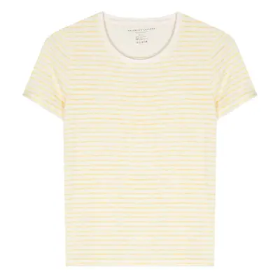 MAJESTIC - Striped Linen Blend T-shirt