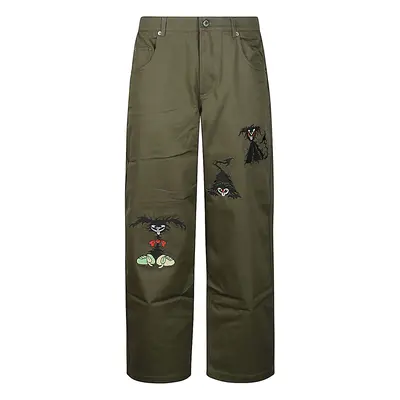 BRAIN DEAD - Trousers With Embroidery