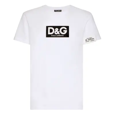 DOLCE & GABBANA - Cotton T-shirt With Re-edition Logo Patch