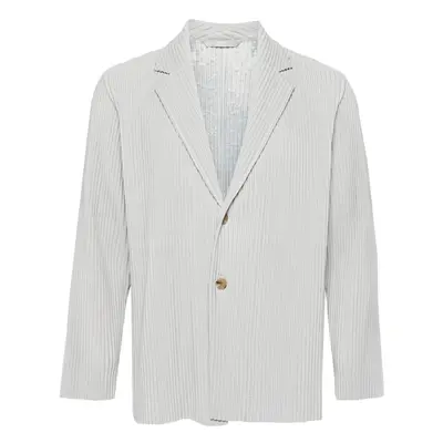 HOMME PLISSE' ISSEY MIYAKE - Pleated Single-breasted Jacket