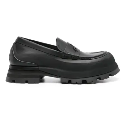 ALEXANDER MCQUEEN - Seal Logo Leather Loafers