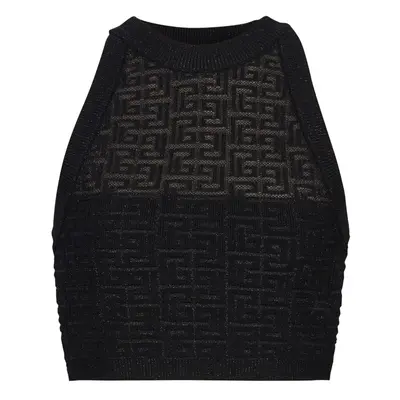 BALMAIN - Monogram Halterneck Top