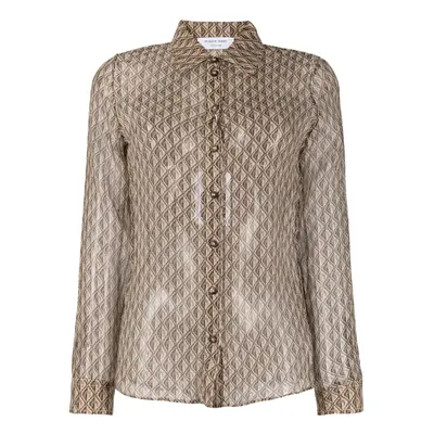 MARINE SERRE - Moon Diamant Silk Shirt