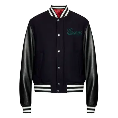 GUCCI - Wool And Leather Bomber