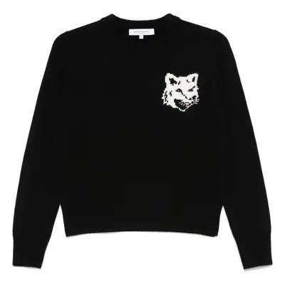 MAISON KITSUNE' - Fox Head Wool Jumper