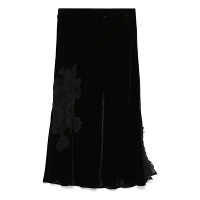 GOLDHAWK - Velvet Midi Skirt