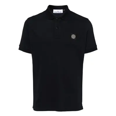 STONE ISLAND - Logo Cotton Polo Shirt