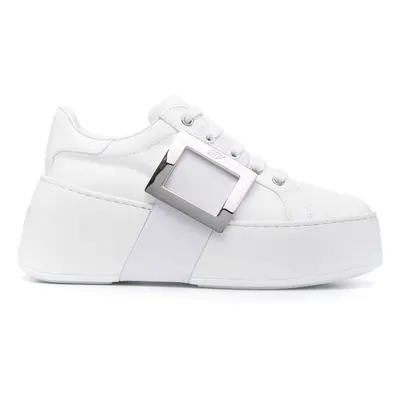 ROGER VIVIER - Viv Skate High Leather Sneakers