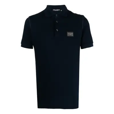 DOLCE & GABBANA - Logo Cotton Polo Shirt