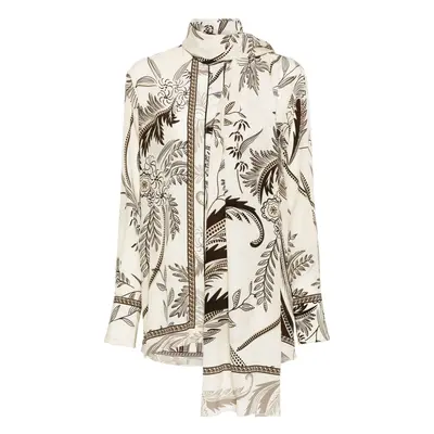 FOR RESTLESS SLEEPERS - Printed Silk Shirt